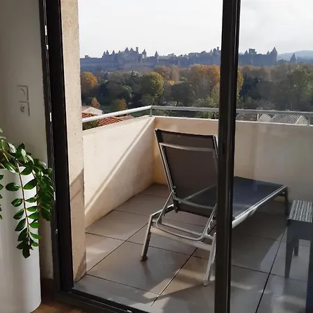 Daire Les Du Saint Nazaire, Vue Panoramique Sur La Cite Medievale - Les Balcons De La Cite Carcassonne